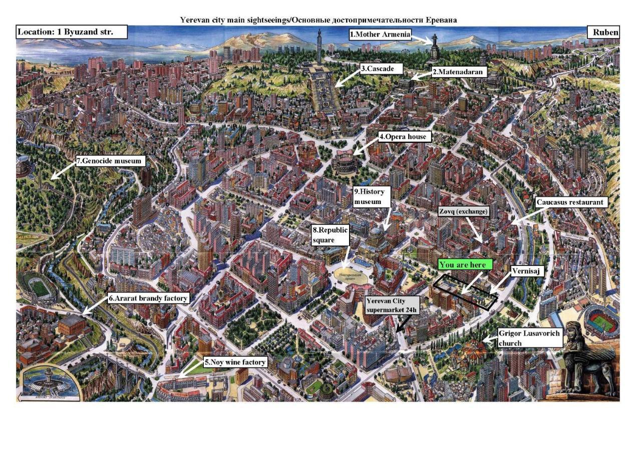 Vernisaj Apt At Republic Square & Ruben Tours Erywań Zewnętrze zdjęcie